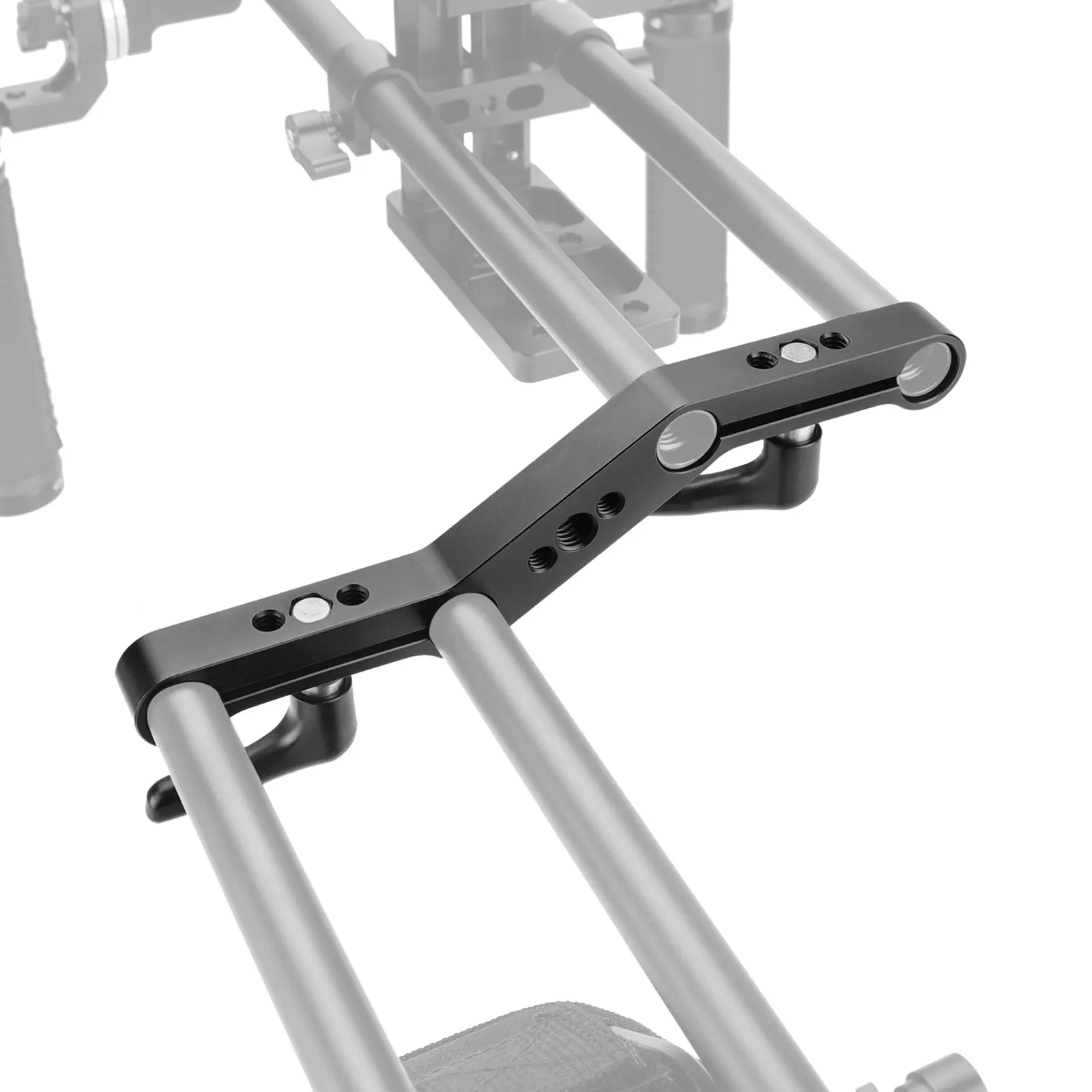 SZRIG Offset Z-Shape Railblock Clamp Bracket for 15mm Rod Support for 15mm Rail Support System Camera Accessories