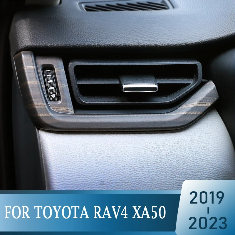 

Аксессуары для Toyota RAV4 XA50 2019-2023, 2 шт., АБС-пластик, центральное управление автомобилем, Декоративная полоса, модификация, отделка, наклейка