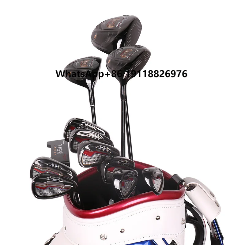 

Hot Sale Customizable Professional Men Golf Driver Fairway Wedge Putter Clubs Set Waterproof PU Material from Manufacture