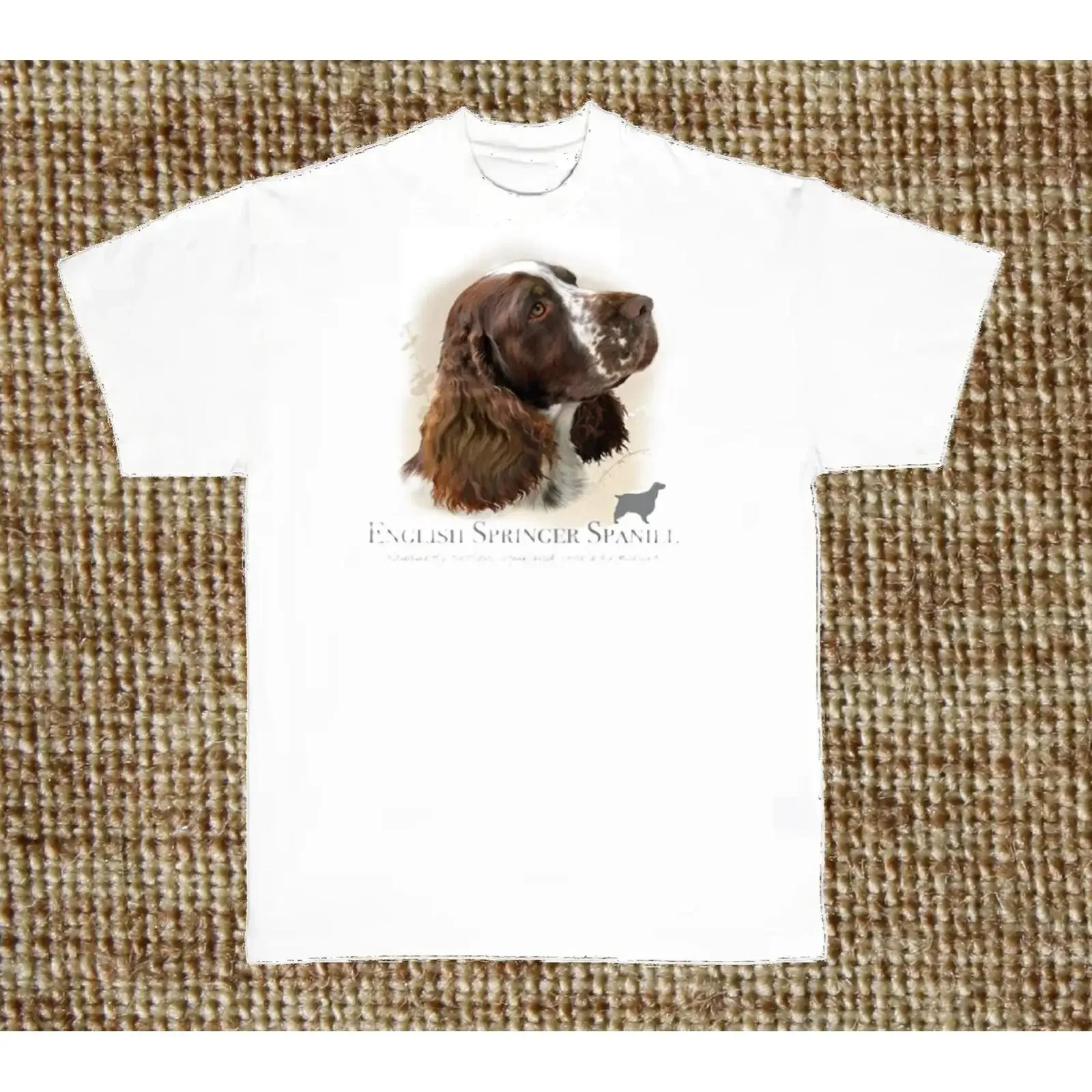 English Springer Spaniel Dog T Shirt SweaT Available on Request 910k vintage Washed Casual Comfortable Slightly streetwear