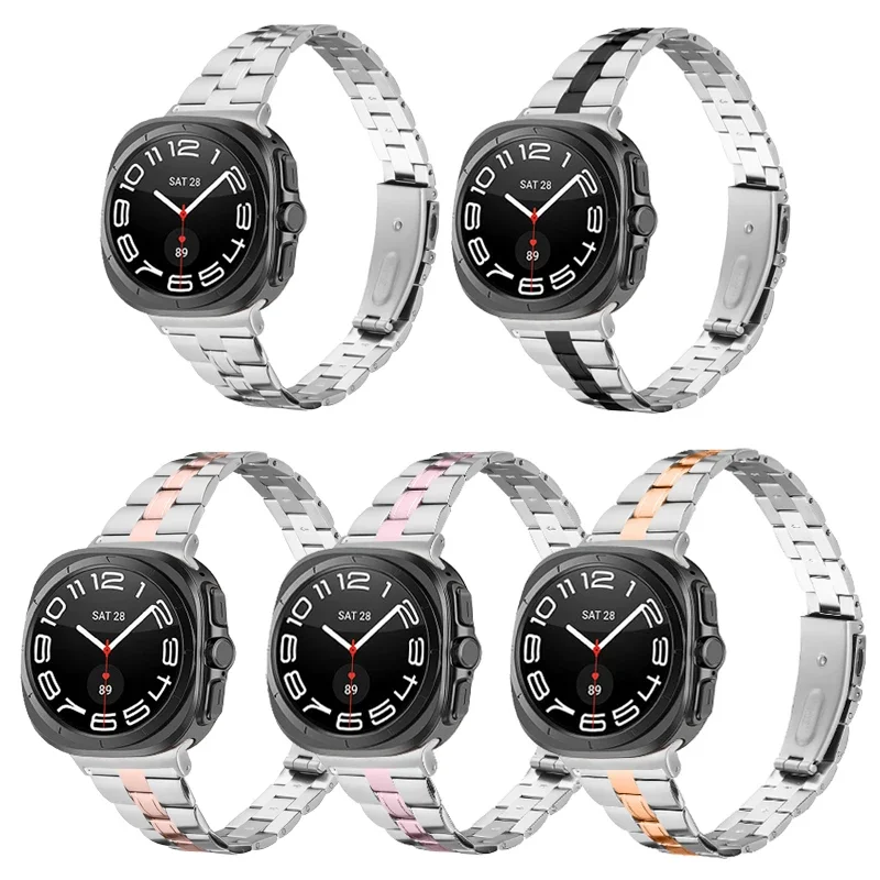 Business  Metal Bracelet  for Samsung Galaxy Watch 7Ultra 47mm No Gaps Luxury Band For GALAXY Watch7 ULTRA 47MM Watchband