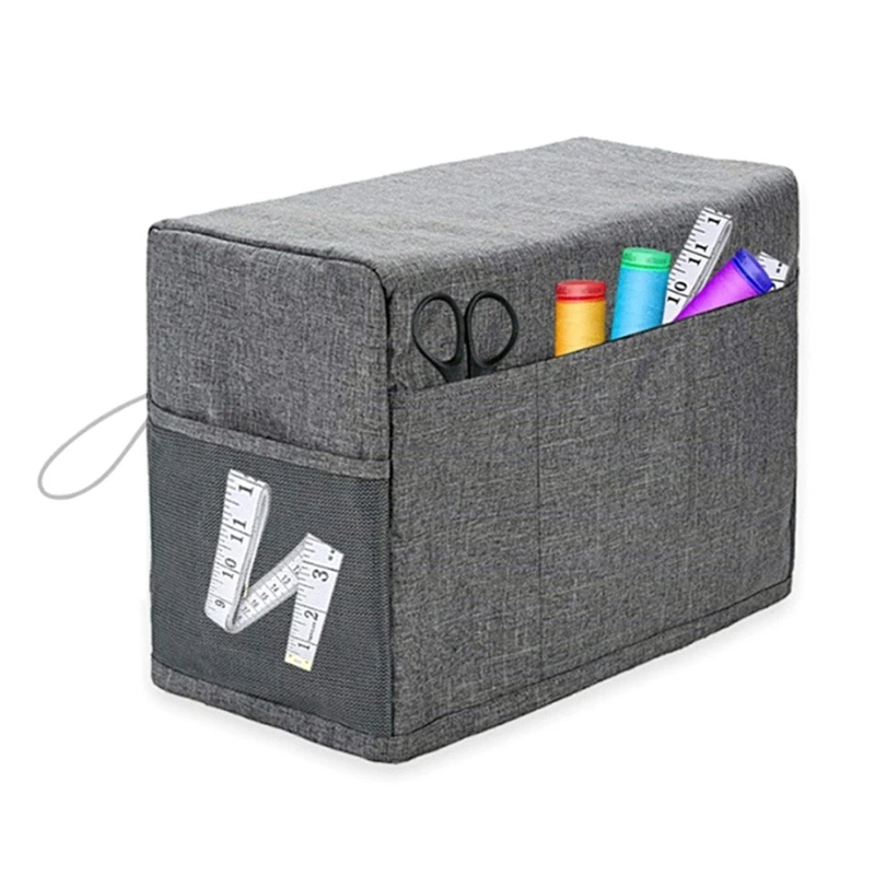 Y1UD Sewing Machine Cover with Storage Pocket Sewing Machine Dust Cover for Most Standard Sewing Machine Accessories