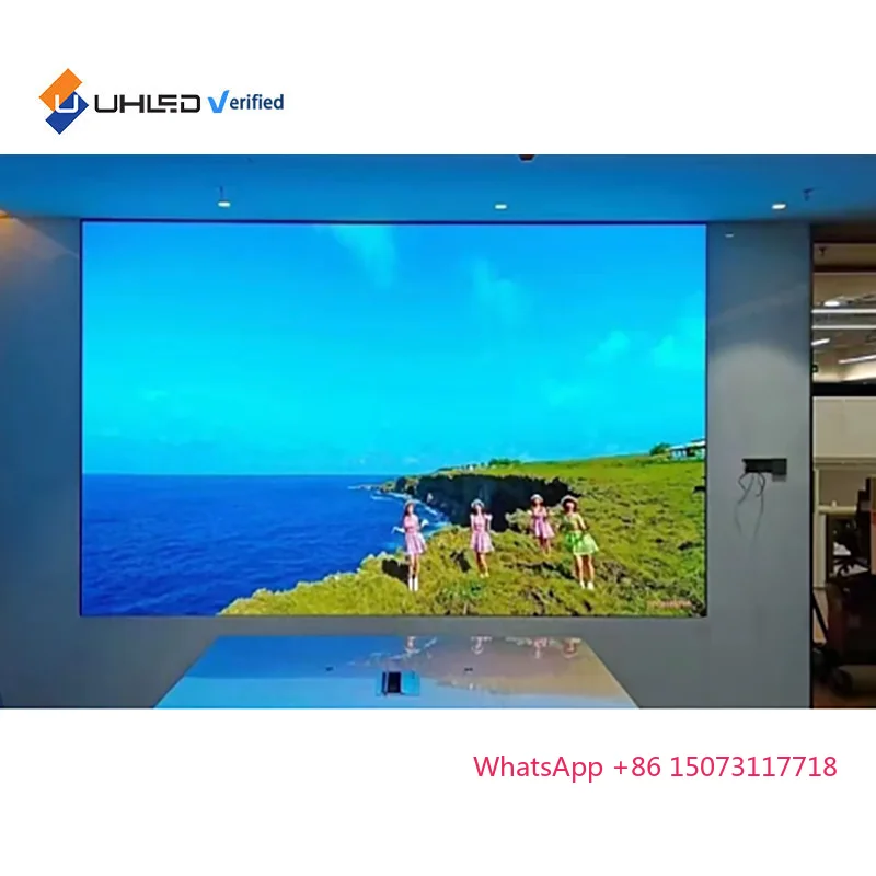 HD داخلي كامل اللون P1.86mm شاشة عرض LED لوحة جدار الفيديو لجدار الكنيسة LED #2