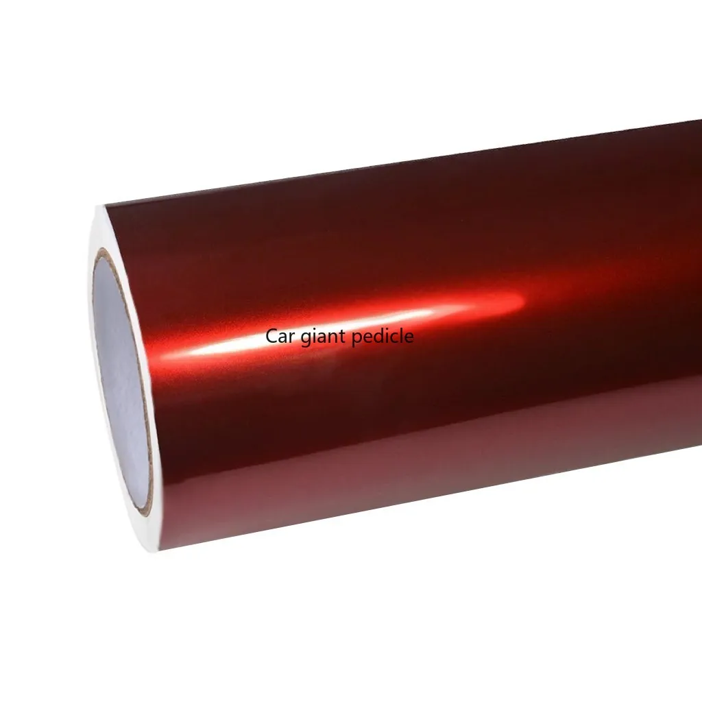 Highest qualityGlossMidnight Cherry Red  vinyl Wrap Film Car Wrap Film Non degumming Non fading quality Warranty 1.52M*17M roll