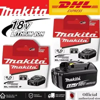 100% Original Makita 6Ah/5Ah 18V Battery, Makita DHS680Z DTD173 DGA404 DRT50 DTW600 DTD171 Replacement Lithium Battery