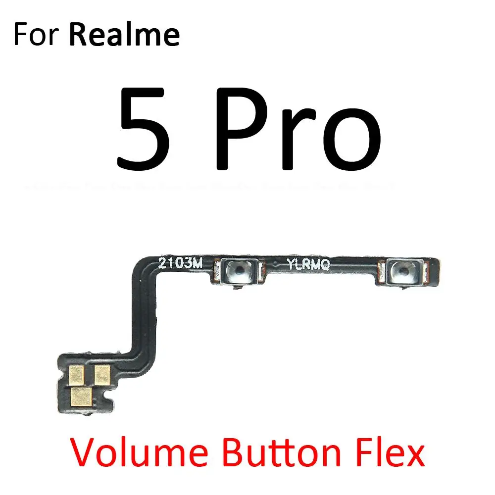 Switch Power ON OFF Key Mute Silent Volume Button Ribbon Flex Cable For OPPO Realme 5 5i 5s 6i 6S 6 Pro Replacement Parts