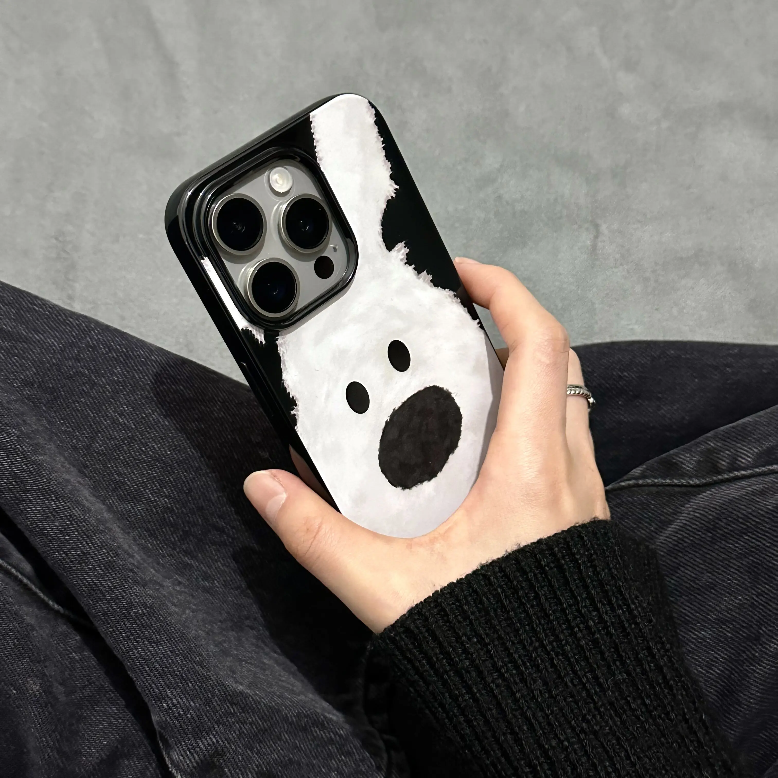 Korean ins Cute Teddy Bear Phone Case For iPhone 17 Air 16 15 14 13 12 11 Pro Max Mini XR XS MAX 7 8 Plus Y2K Anti-Yellow Cover view 5