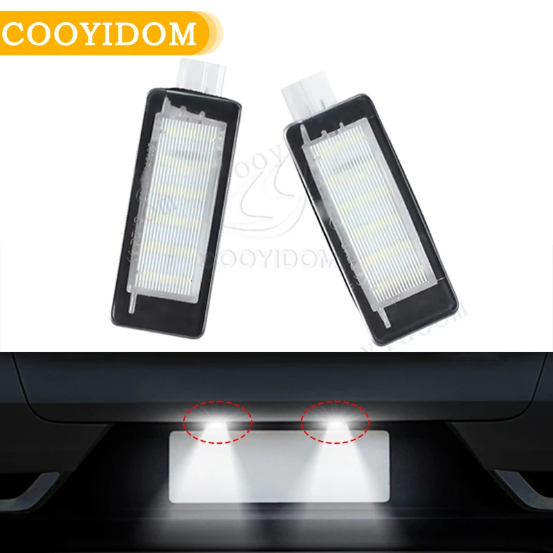 LED Number License Plate Light For Renault Captur Espace Fluence Grandtour Scenic Twigo Master Phase Dacia Duster Lodgy Logan