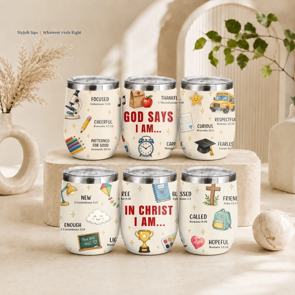 Positive Faith Affirmation Vacuum Flasks 12oz Insulated Stainless Steel Mug with Lid Travel Tumbler Double Wall Drink Coffee Cup