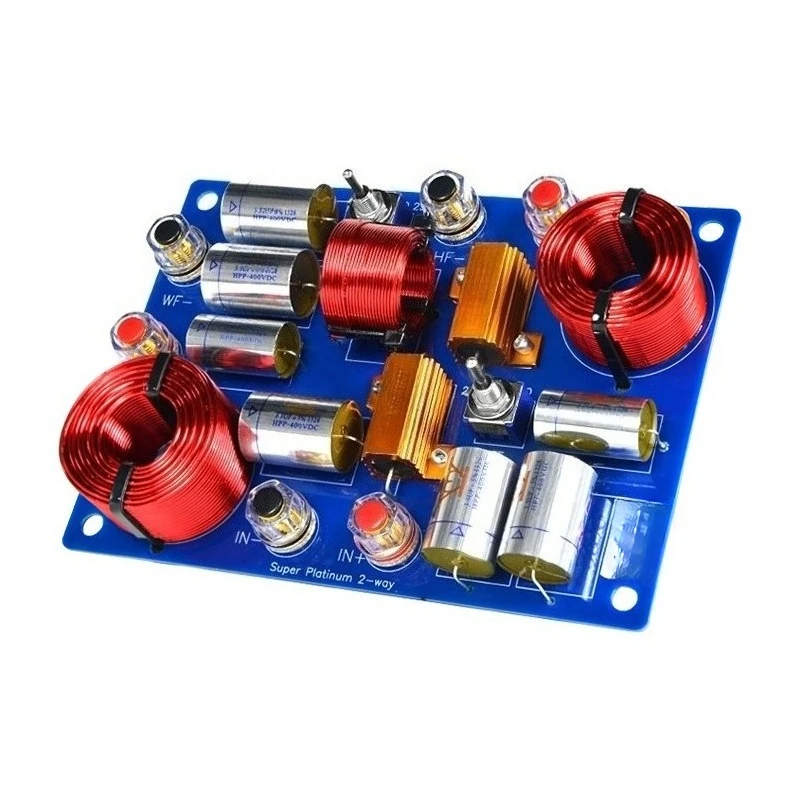 For Advanced Crossover Adjustable High and Low Frequency Divider, Solder-free Two-way HIFI Speakers, Fever Home Stereo