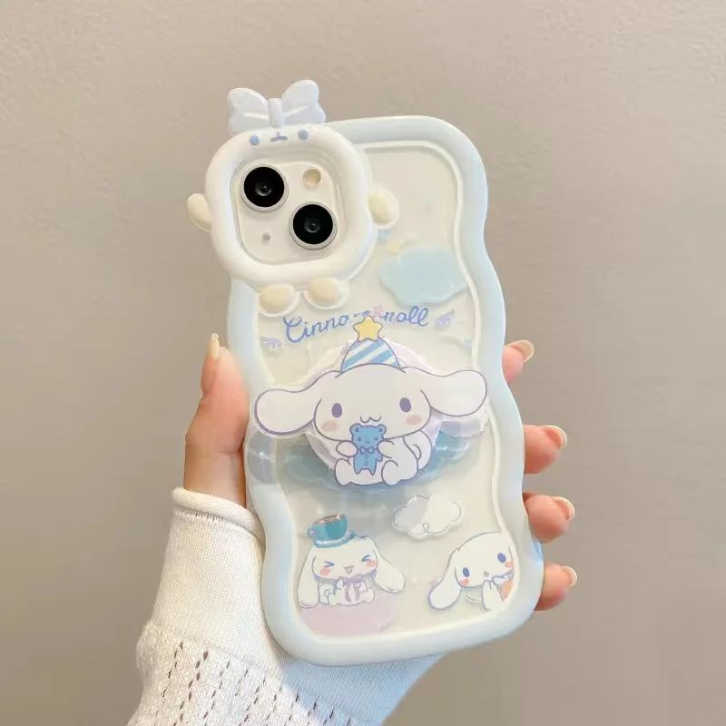 Cartoon Cinnamorolls Hot Cute Phone Case for Xiaomi Mi 11 Lite 12T Poco X3 X4 GT NFC X5 Pro 5G 3D Bow-knot Little Monster Lens