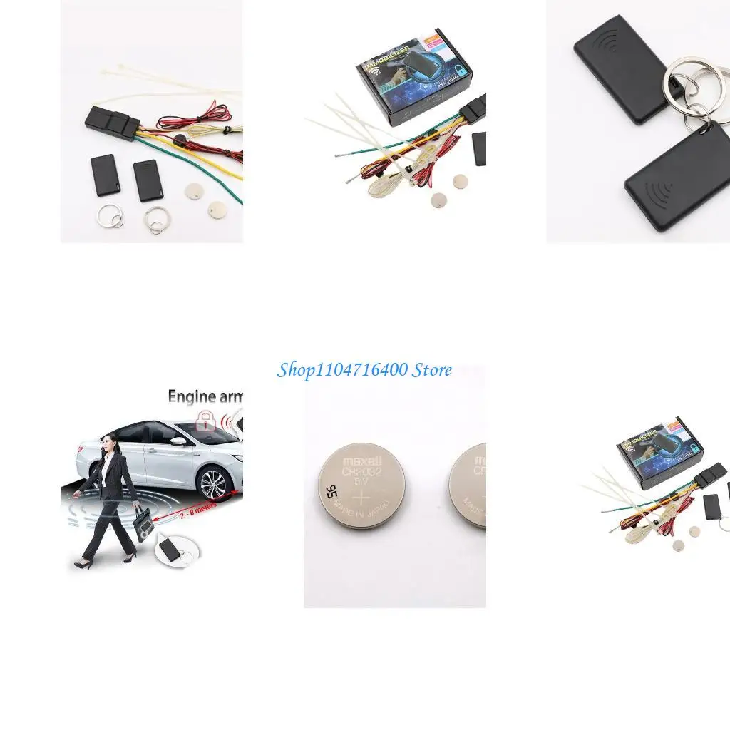 

y1gd Car Lock Alarm Immobilizer Wireless Engine Lock Intelligent Circuit Cutoff 2.4G