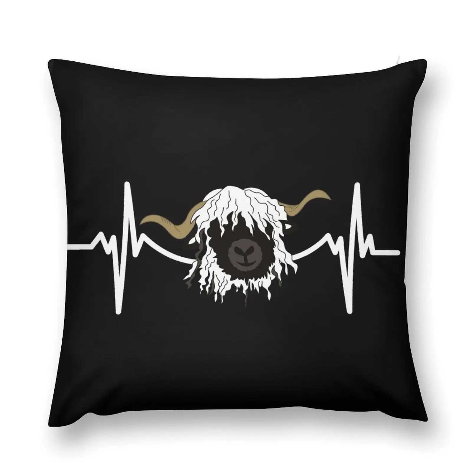 Heartbeat Sheep Valais Blacknose Sheep Throw Pillow Couch Pillows Covers For Sofas pillow