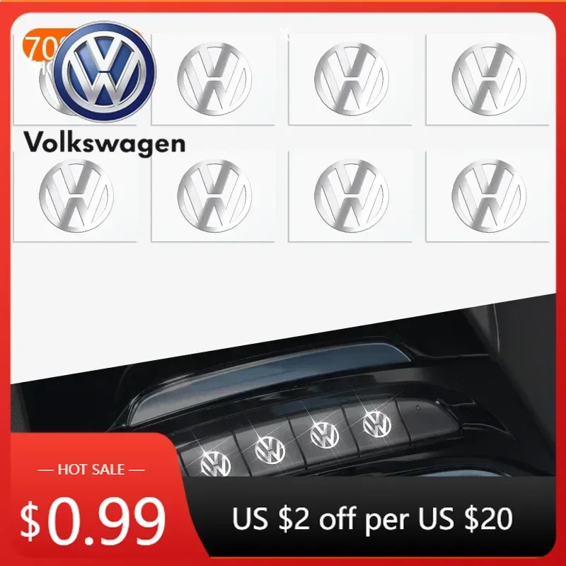 

Металлические наклейки с логотипом для автомобилей Volkswagen VW GTI B6, 2/5/10 шт., декоративные эмблемы для Volkswagen GOLF 5, Tiguan, Polo, Golf