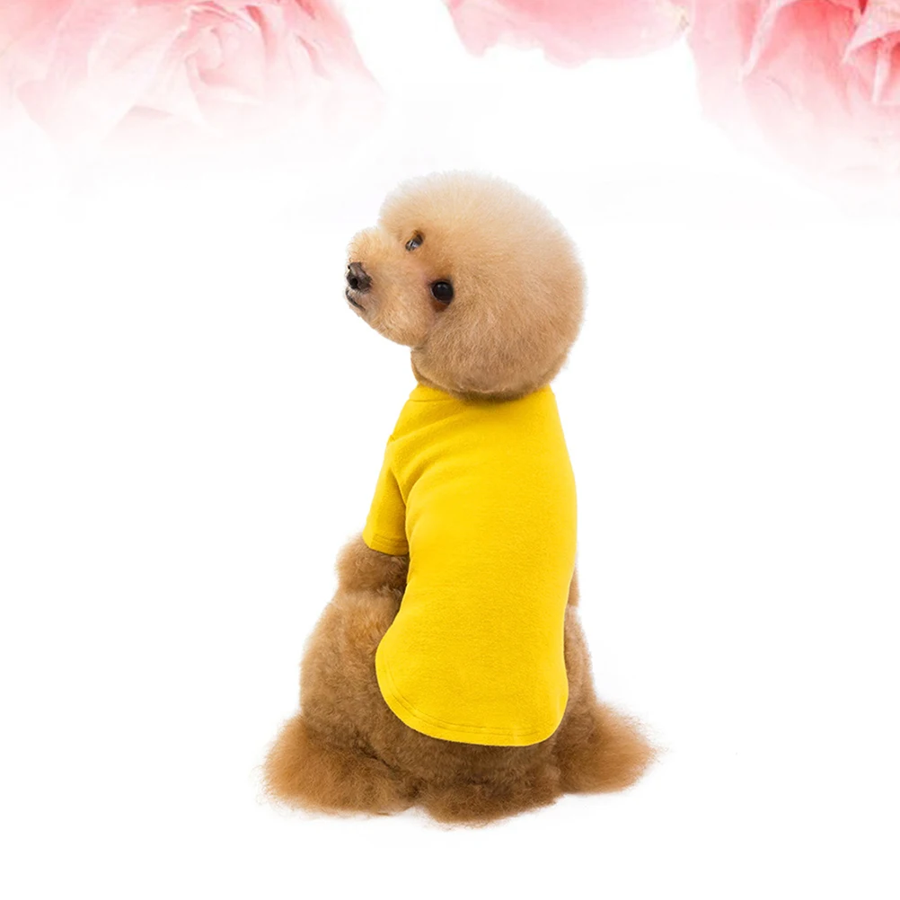 

Pet Cotton Pajamas Dog Clothes Solid Color Shirt Fashion Leisure Costume Cotton Dog Clothes Outdoor Activities Pet Costume