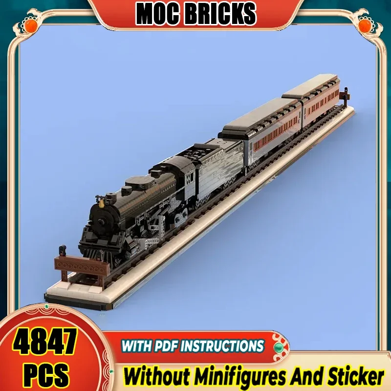 

Moc Building Bricks Полярный экспресс-транспортный поезд Модель Технология Модульные блоки Автомобильный поезд Подарочные рождественские игрушки Наборы сборки