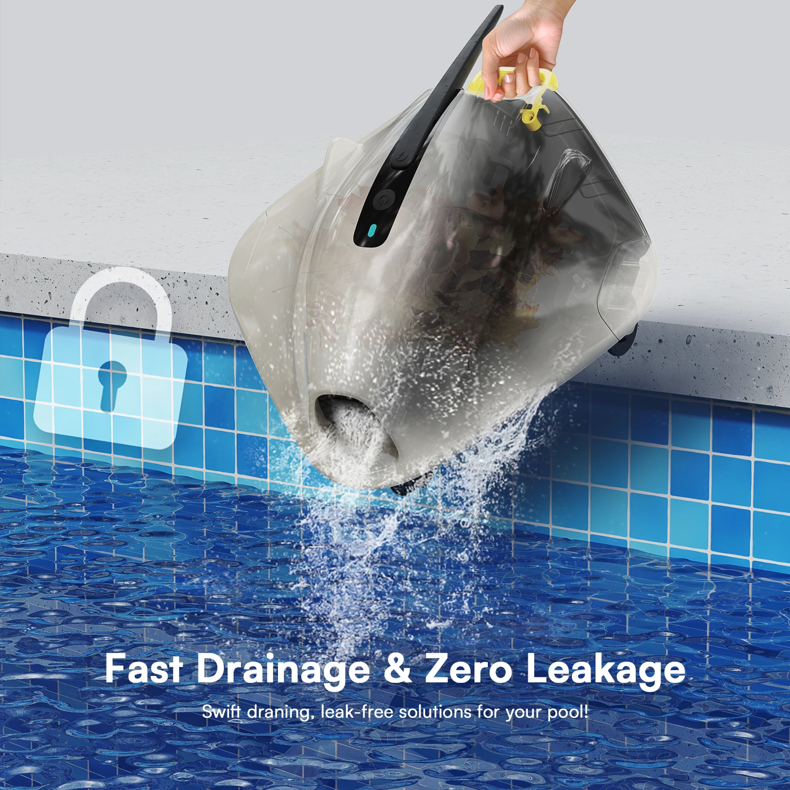 Swimming Pool Cleaning Robot Pool Robot Auto Cleaning 120mins Run Time Lydsto Pool Cleaner Robot S2 Ultra