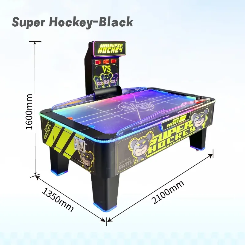 Game Machine Air Hockey Table Professional Grade Multi Colored Surface Coin Operated System Metal Customzied