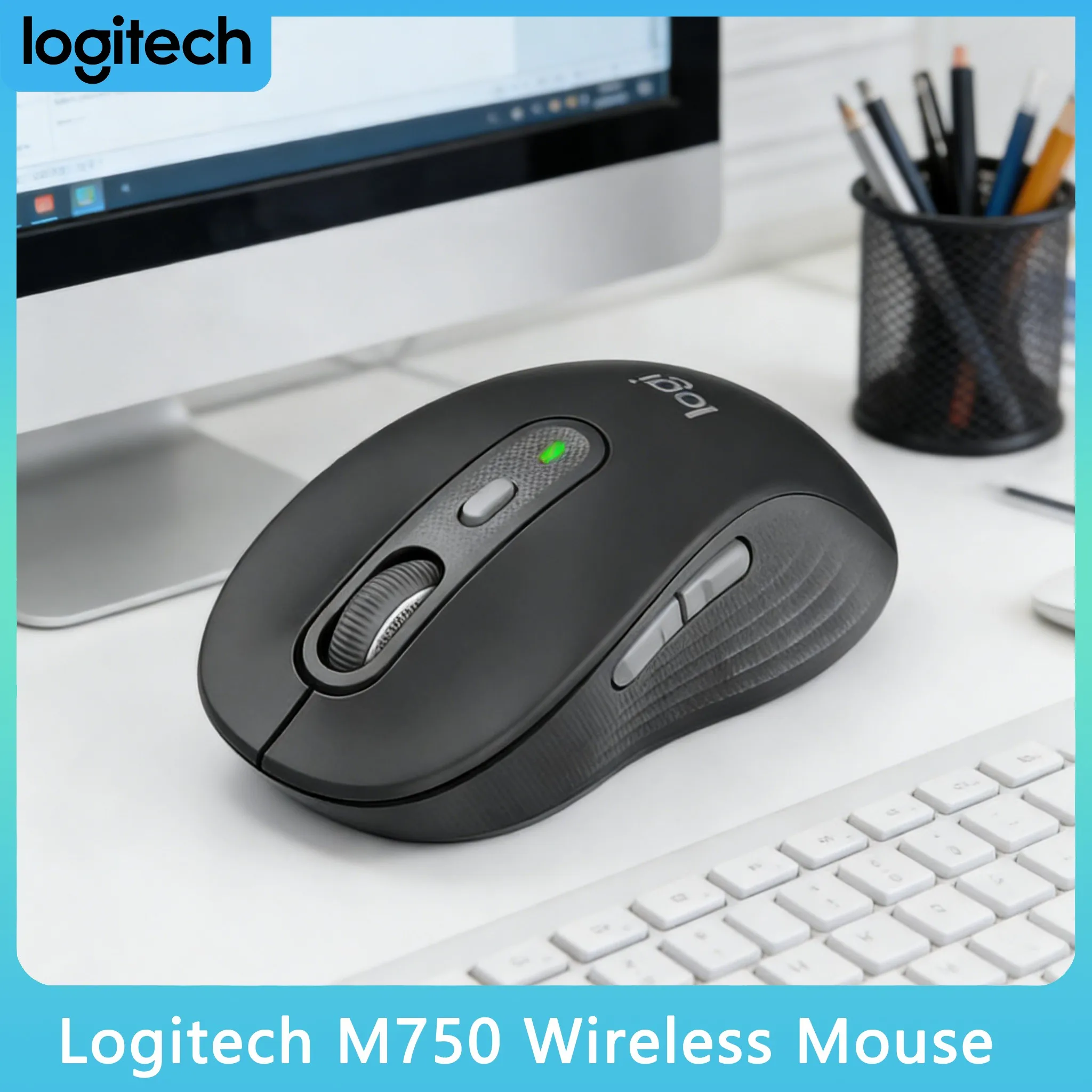 

Оригинальная беспроводная офисная мышь Logitech M750 SmartWheel SilentTouch Logi Bolt