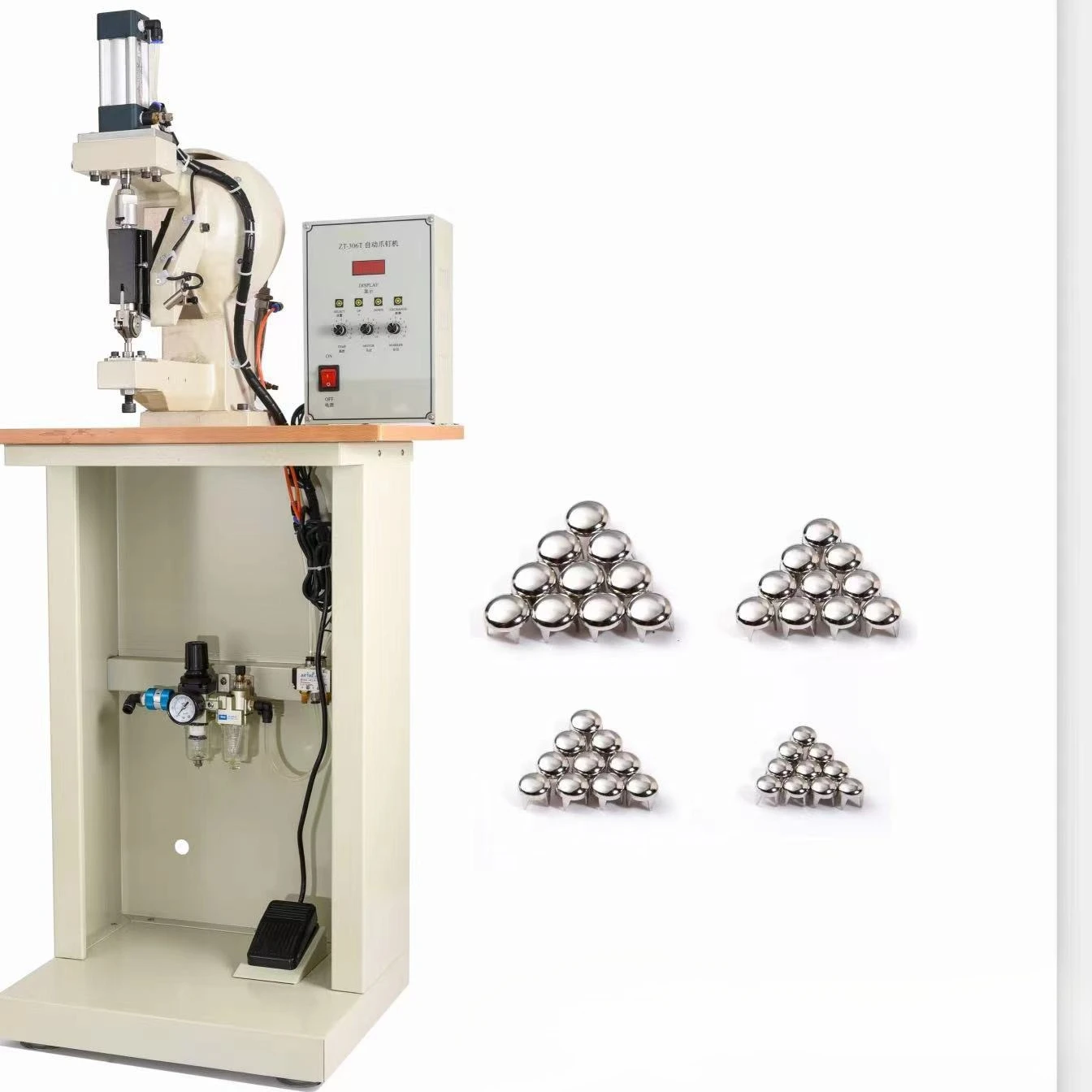 

Automatic four-claw nailing machine, nailing machine, claw nailing machine, luggage riveting tool