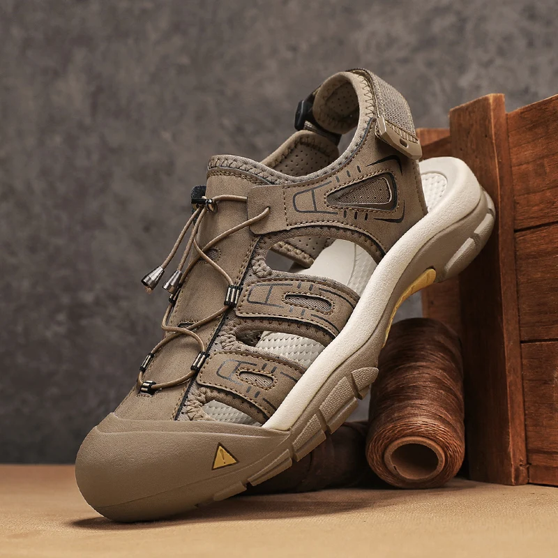 

Summer Men's Sandals Breathable Climbing Fishing Beach Casual Slippers for Men Outdoor Sports Aqua Shoes Travel Driving Sandals