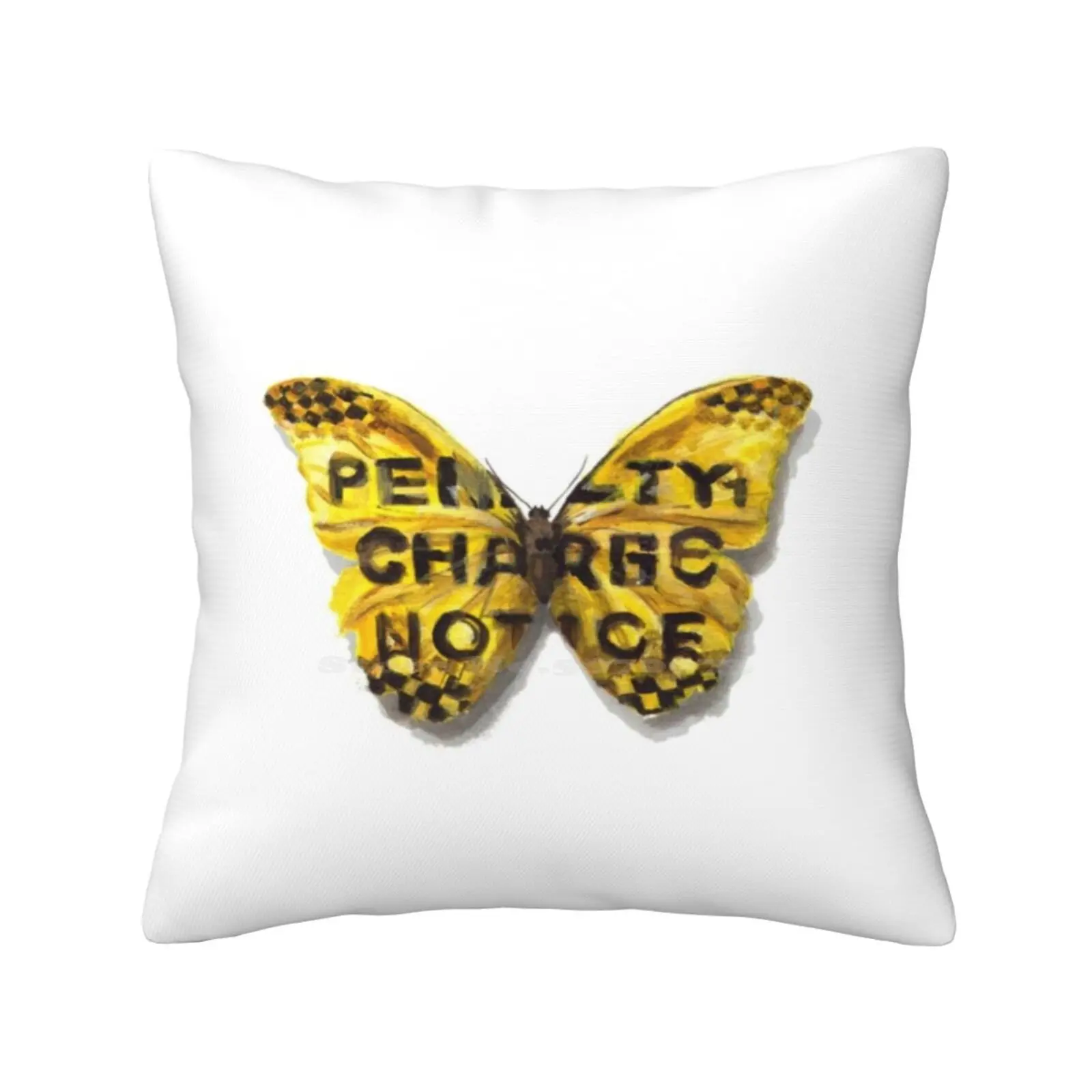 Urban Jungle : Butterfly Bedroom Office Hug Pillowcase Butterlfy Parking Fine Ticket Camouflage Adaptation Yellow Funny Insect