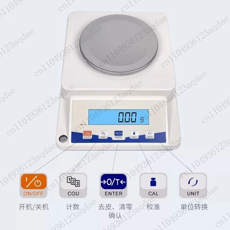 Balance 0.01g One Percent Electronic Scale Precision Balance Square 1kg