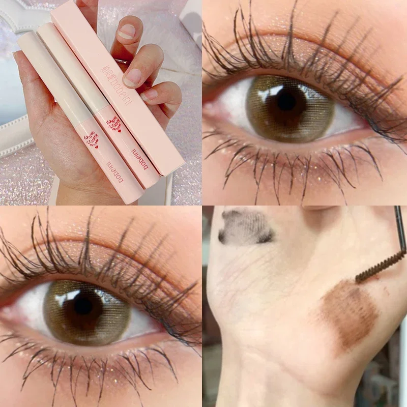 Curling Mascara Ultra-fine Small Brush Head Mascara Slim and Thick Anti-sweat Non-smudge Waterproof Eyelash Extension Comestics