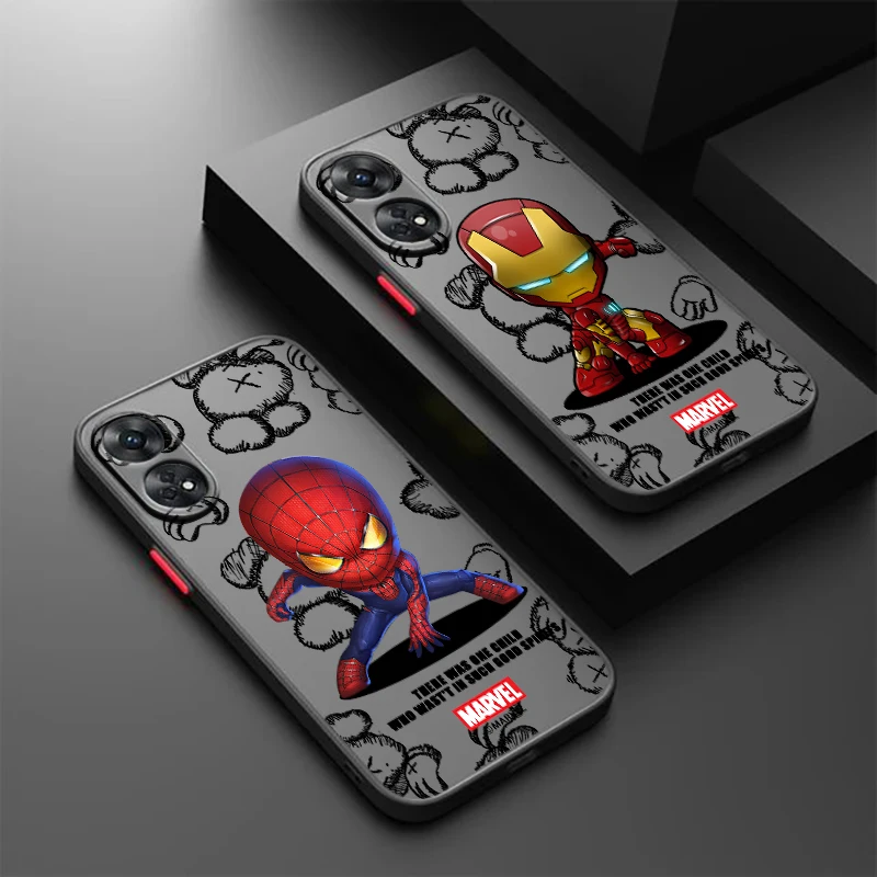 

Avengers Hero For OPPO Reno 8T 8 7 6 5 Z F SE Pro Plus Lite TPU Shockproof Frosted Translucent Phone Case