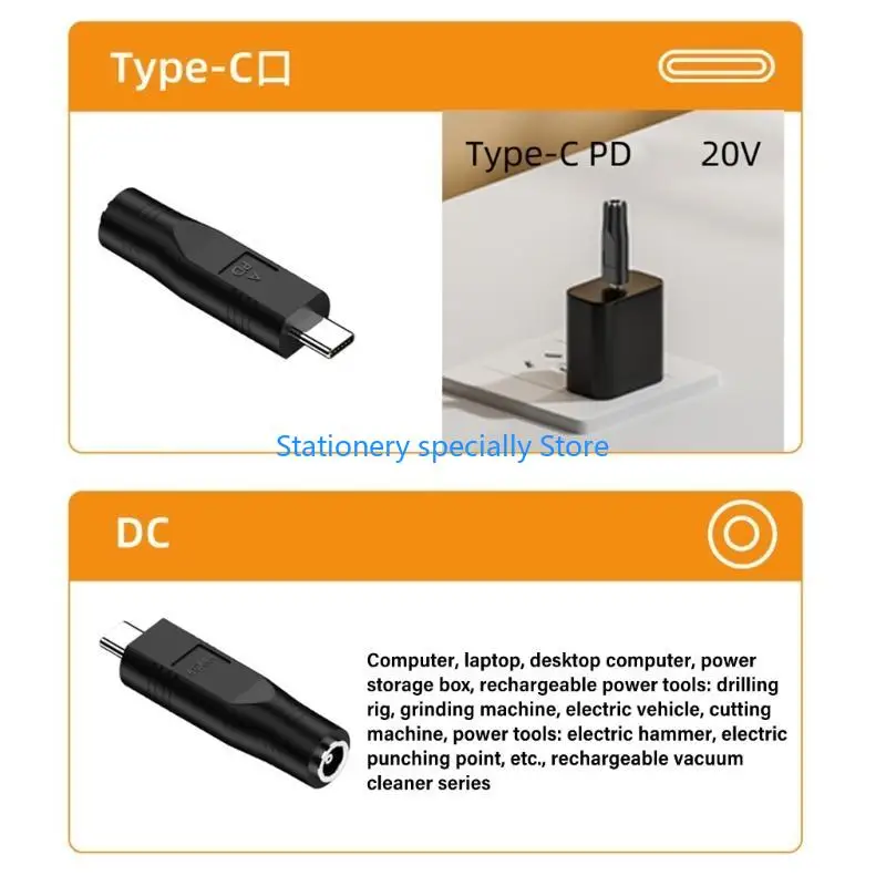 P0RB USB C PD 100W Charging Adapter, High Speed Power Delivery Converter for Laptops