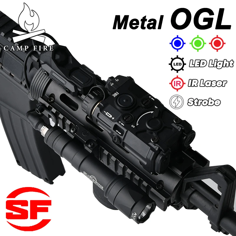 

WADSN OGL Red Green Blue Dot Infrared Beam Illuminator M600C Scout Light AXON Dual Plug Switch Airsoft Model Accessory 20MM Rail