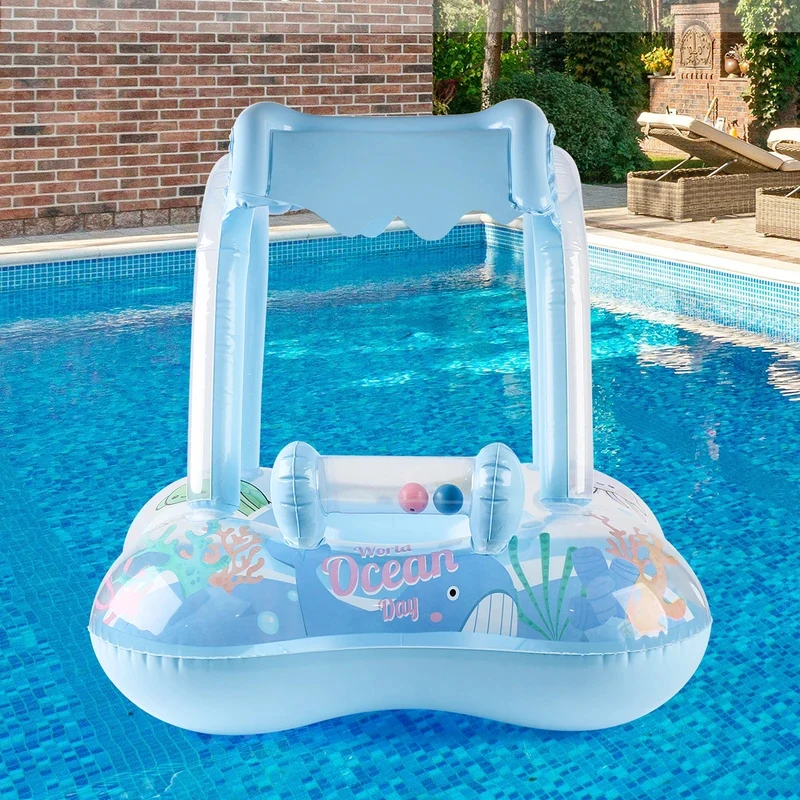 Kids Baby Pool Float with Sun  - Baby Swimming Floater review and price