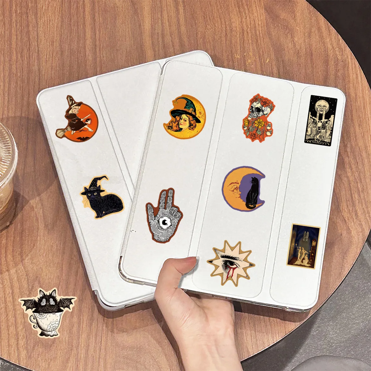 50-Pack Vintage Gothic Aesthetic Graffiti Stickers for Tablet Guitar Notebook Luggage Student Stationery DIY Waterproof Decals image 3