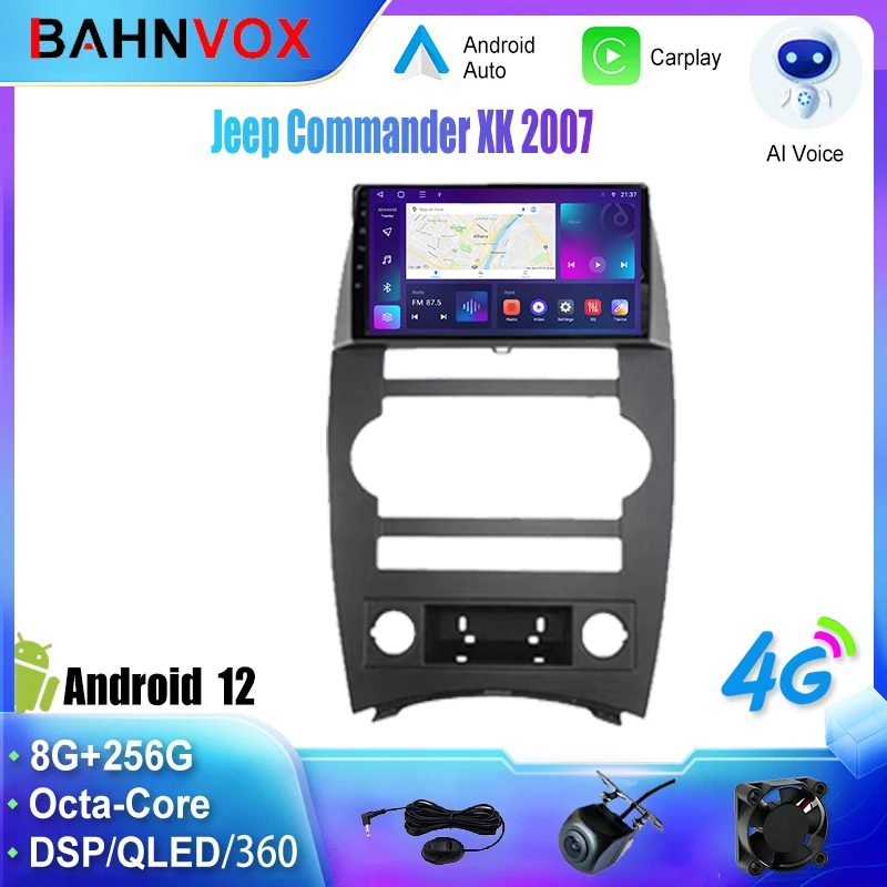 

Android Car Radio GPS Navigation Multimedia Video Player for Jeep Commander XK 2007 Stereo Tape Recorder Screen Head Unit
