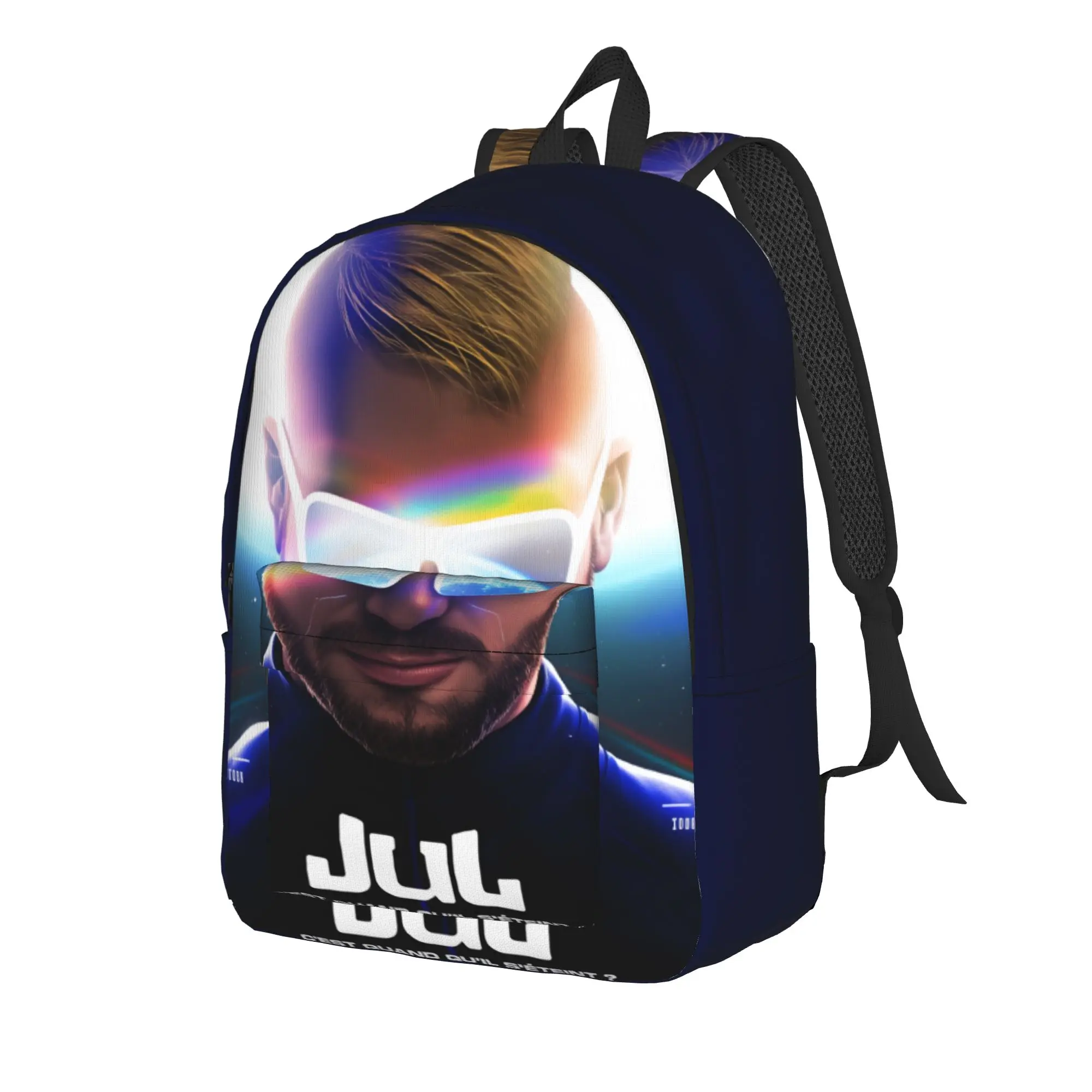 Rapper JuL Lol Backpack Boy  Big Backpacks Polyester Elegant High School Bags Travel Design Rucksack