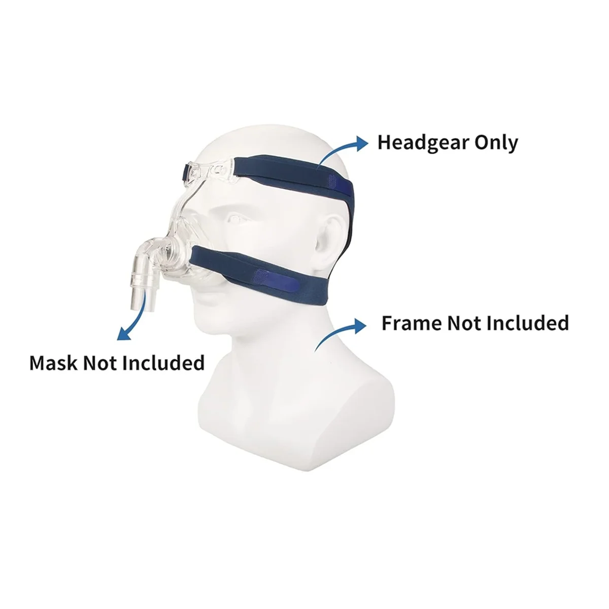 

AA25 Universal Replacement Headgear for Full Mask, Replace Part CPAP Ventilator Headband