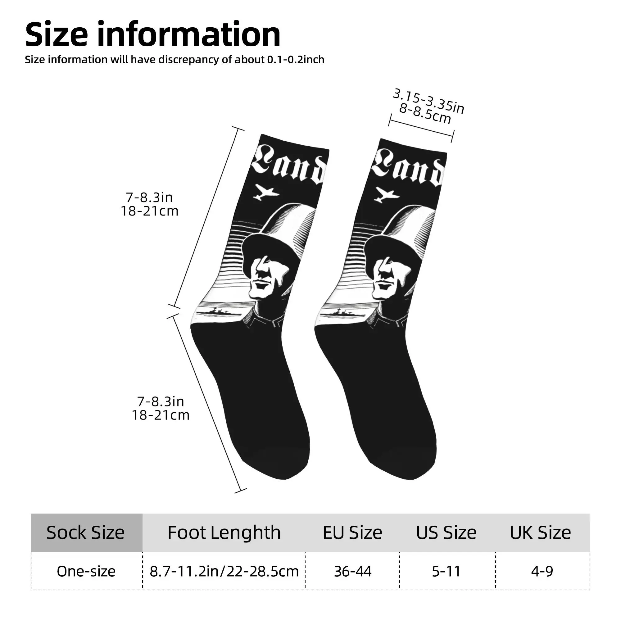Fashion Unisex Crew Socks Das Reich Kommt Wieder Merch Soft Landser Rock Band Non-slip Socks