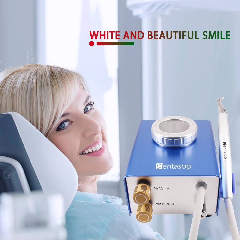 Máquina de jateamento ortodôntico da remoção do esmalte da limpeza e de lustro dental de dentasop, máquina dental do dente do jateamento