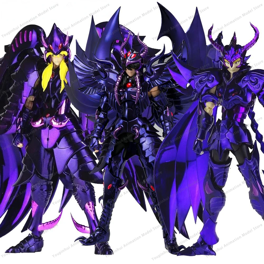 Cs Model Saint Seiya Ex Hades Specters Wyvern Rhadamanthys Griffon Minos Garuda Aiacos Three Judges Of Hell Metal Armor Figure