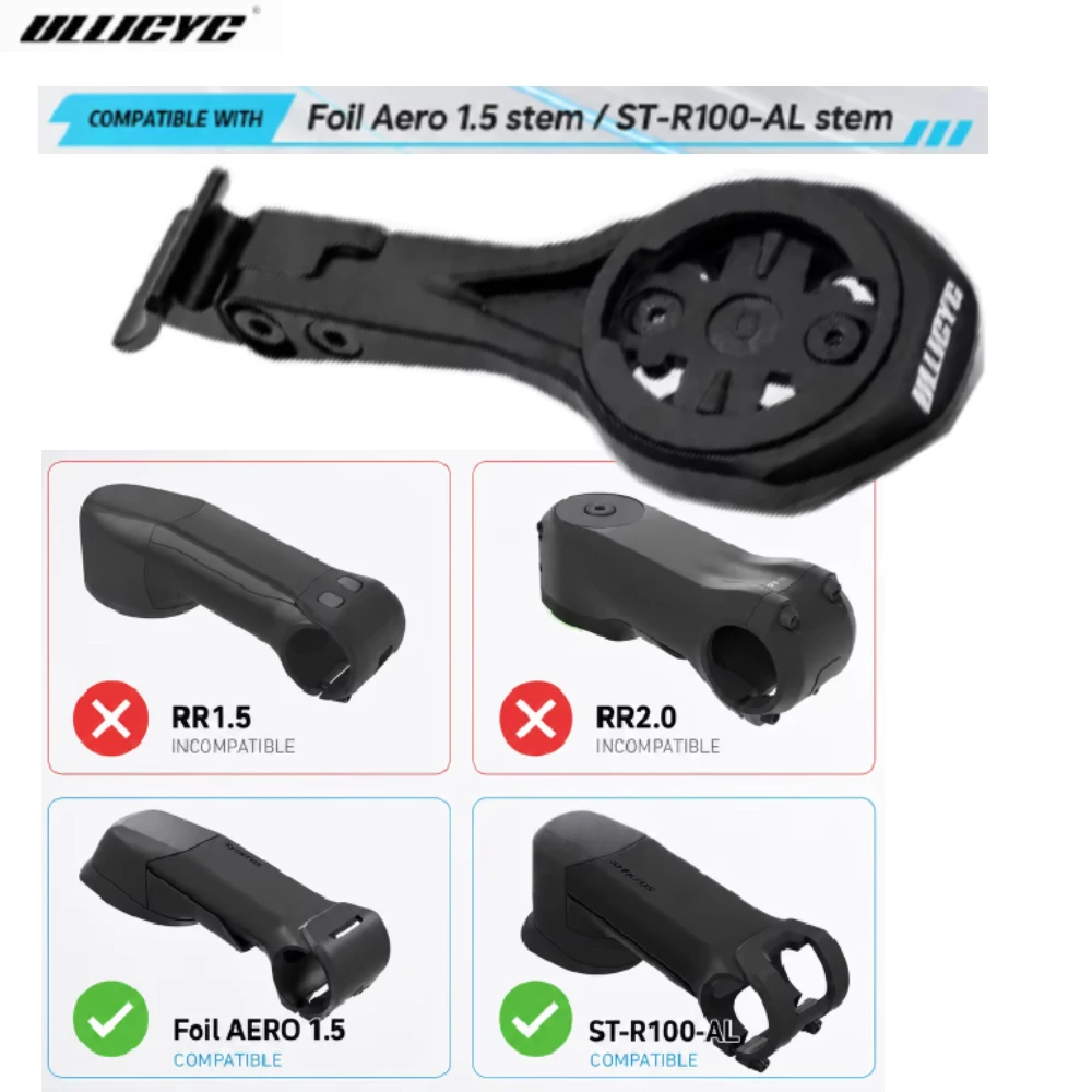 Aluminum Alloy Computer Mount for SCOTT SYNCROS FOIL AERO 1.5 STEM/ST-R100-AL STEM for Garmin Wahoo Giant GPS Bryton