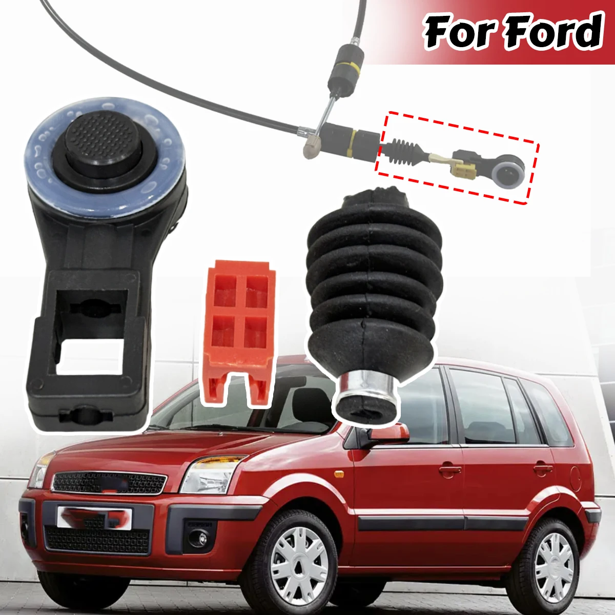 

For Ford Fusion 2002-2009 Gear Cable Collet Gaiter Gearbox Lever Joint End Sealing Connect Sleeve Bushing Linkage Parts Manual