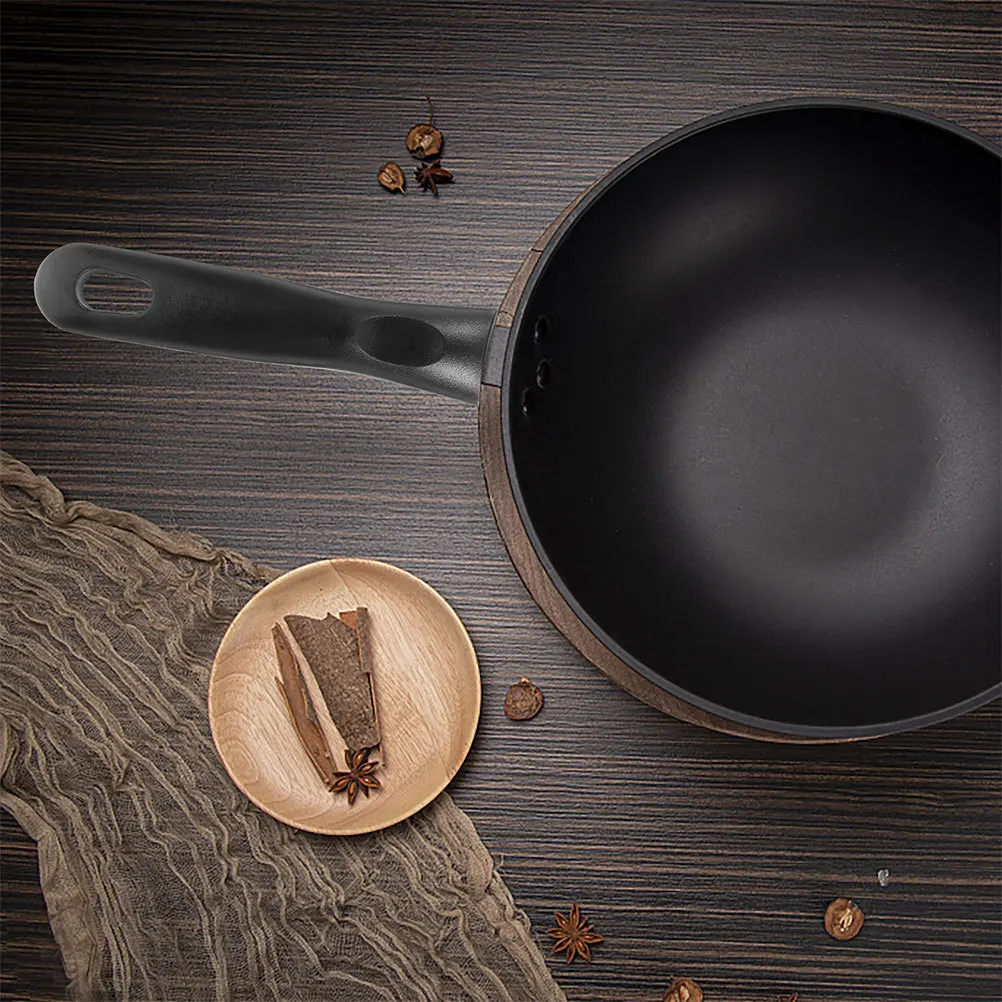 

1Set Universal Wok Handle Detachable Heatresistant Bakelite Pan Grip for Pots Frying Skillet Cookware Replacement