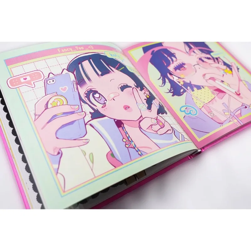 Imagem -03 - Vivinos Personal Illustration Collection Candy Hearts Korean Popular Painter Cute Girl Painting Album Livros de Arte 120 Páginas