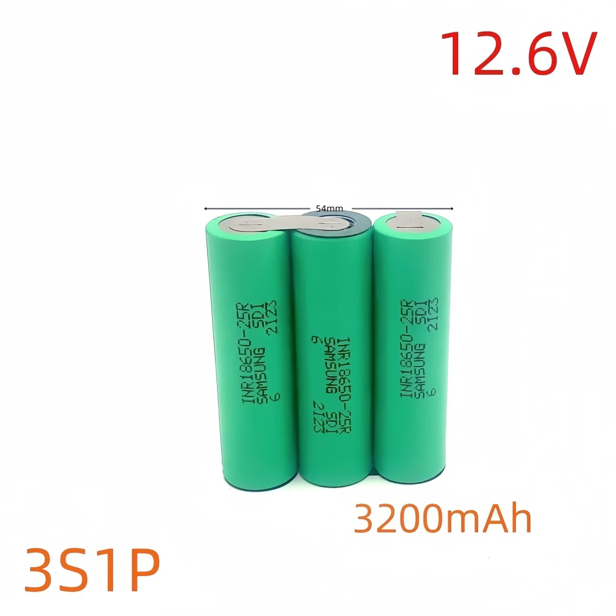 Customized 18650 25R 2P lithium battery pack, 2S-7.4V 3S-12.6 4S-16.8V 5S-21V 6S-25.2V suitable for screwdrivers