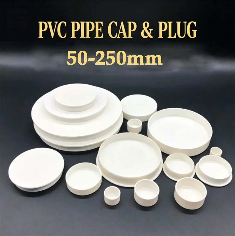 

1-10Pcs 50/75/110-200mm Thickened PVC Inner Blocking Cap Sewer Pipe Insect Proof Pipe Cap Protective Cap Protective Cover Insert