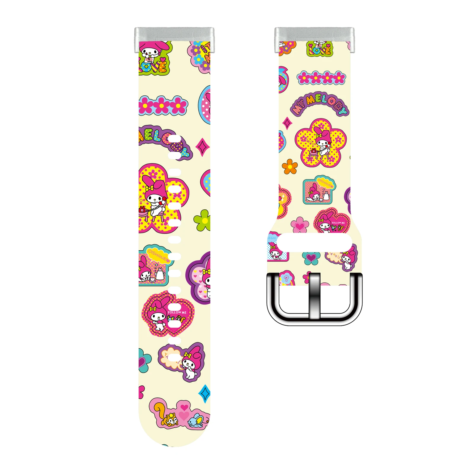 

SANRIO Series 1 My Melody Print Watch Band for Fitbit Sense 2/1 Watchband Replaceable Bracelet for Versa 3/4 for Women as a Gift