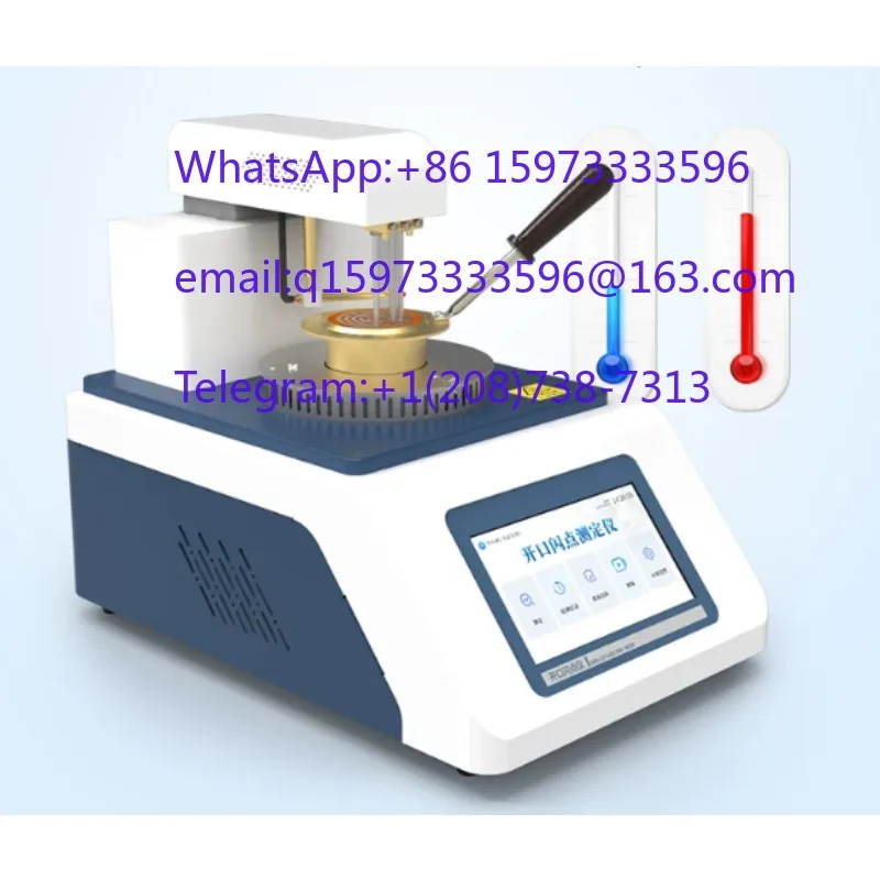 Automatic Opening and Closing Flash Point Tester for Lubricating Oil and Fluid Flammability Testing Applications