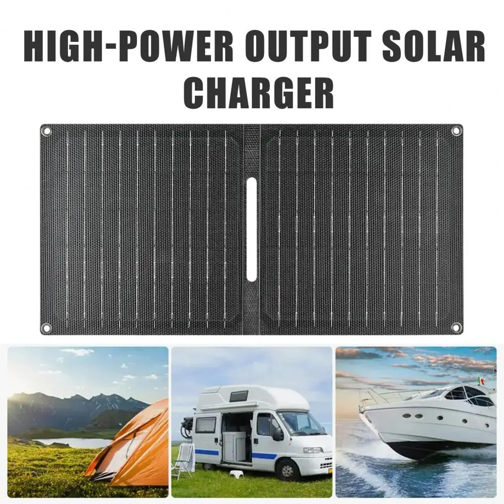 Ultra-thin Solar Panel Portable Solar Panel Charger Power Bank High-power Output Waterproof Foldable Design Scratch-resistant - view 5
