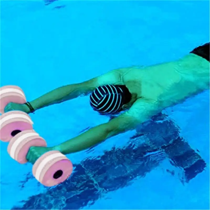 

1 Pair Foam Water Aerobics Dumbbell Aquatic Fitness Aquatic-Barbell Fitness Swimming Pool Exercise Equip Water Weight Workout
