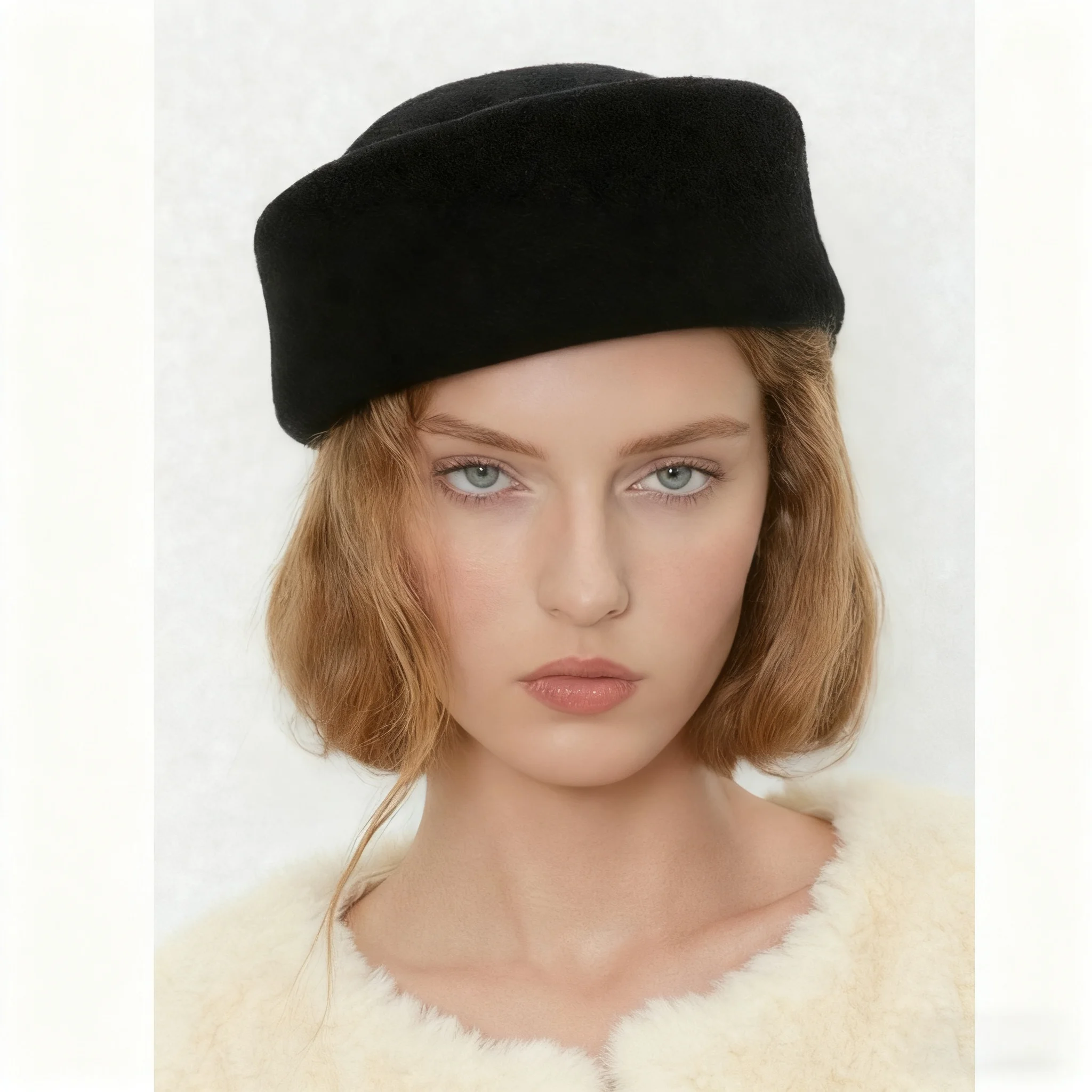 Vintage Wool Felt Beret Adjustable Fedora Party Wedding S4f69731586c8485cbc7391904d883  main image 2
